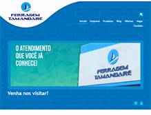 Tablet Screenshot of ferragemtamandare.com.br